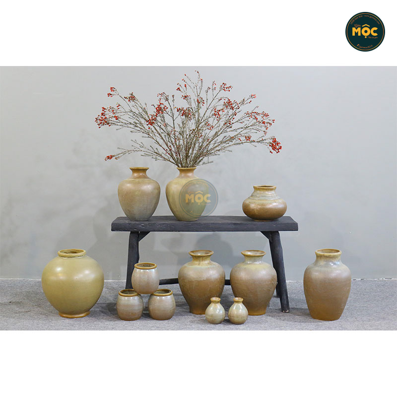 Cắm Hoa Tươi | Mờ | 3586 Bình Hoa Bốn Mùa 35x35x35 M15