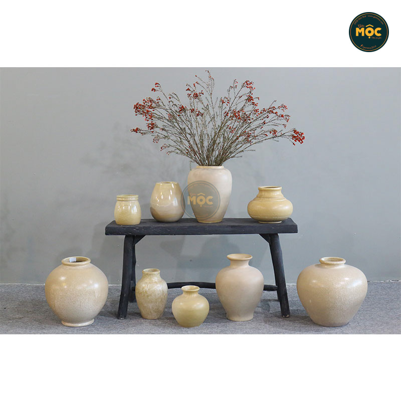 Cắm Hoa Tươi | Mờ | 3574 Bình Hoa Bốn Mùa 25x25x37 M14