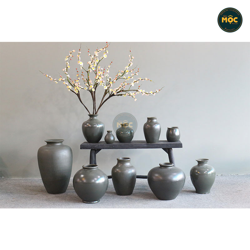 Cắm Hoa Tươi | Mờ | 3586 Bình Hoa Bốn Mùa 35x35x35 M15